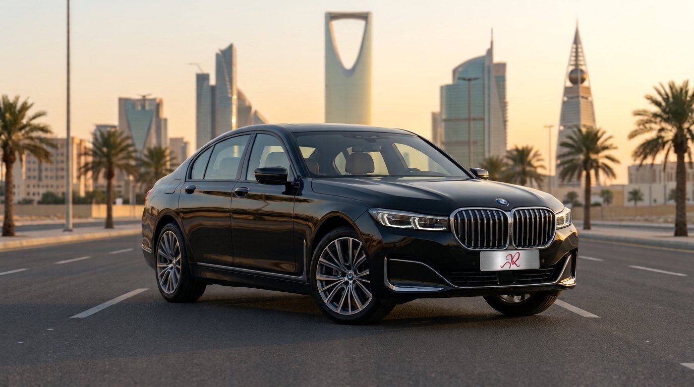 Black BMW 7-Series in Riyadh