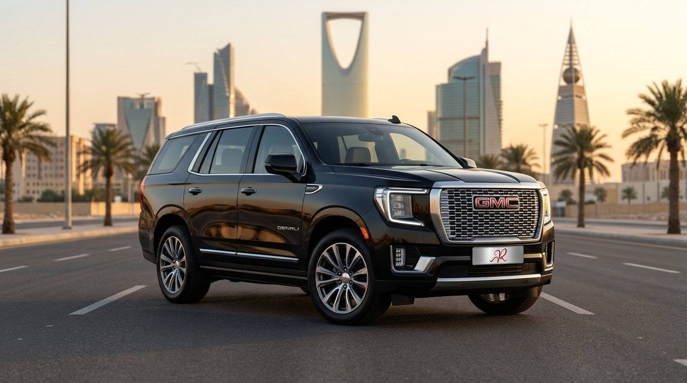Black GMC 7 Seater SUV in Riyadh