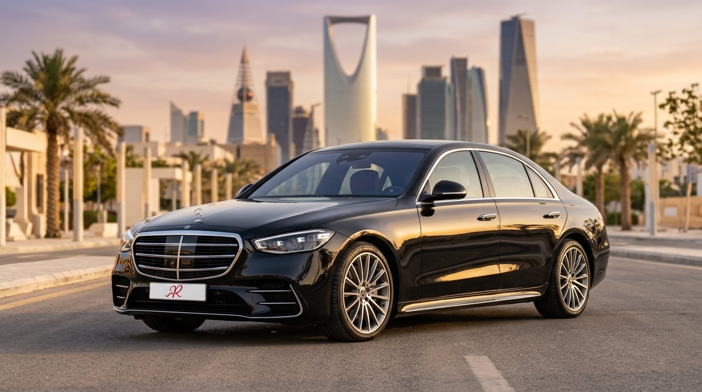 Black Mercedes S-Class Chauffeur Sedan in Riyadh